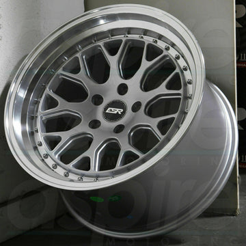 19 Inch ESR CS01 Hyper Silver Wheels 19x8.5 +30 / 19x9.5 +35 5x120 Rims Set 4
