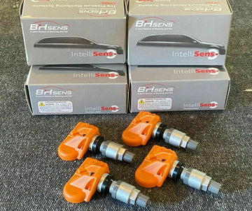 HUF TPMS Tire Sensors With Silver Valve Stems For 2017 - 2022 Bentley Bentayga SUV