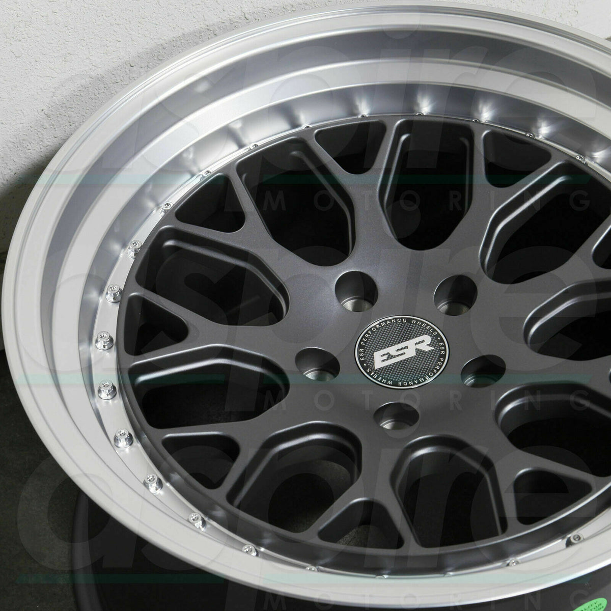 19 Inch ESR CS01 Matte Graphite Wheels 19x9.5 +22 5x120 Rims Set 4 ...
