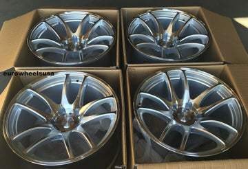 18x10.5 ESR SR08 Wheels Machined Face 18 Inch +22 5x114.3 Concave Rims Set 4