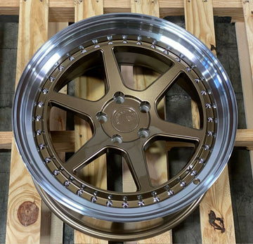 Aodhan DS09 Wheels 19x9.5 +22 5x114.3 Bronze 19 Inch Rims Set 4