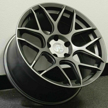 20" Aodhan AFF2 Matte Grey Wheels 20x9 +30 5x120 Rims Set 4