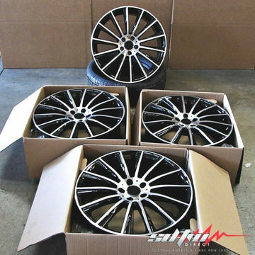 19" Wheels For Mercedes S550 S500 S430 E320 CL500 19x8.5 / 19x9.5 Rims Set 4