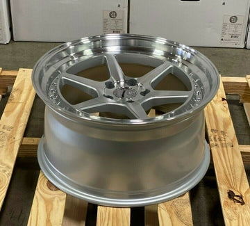18x9.5 Silver Machined Face Wheels Aodhan DS09 5x100 +35 Rims 18" Set 4