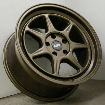 18x8.5 5x100 +30 ESR CR7 Wheels 18" Matte Bronze Rims Set 4