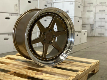 19 Inch Aodhan DS09 Wheels 19x8.5 +35 / 19x9.5 +30 5x114.3 Bronze Rims Set 4
