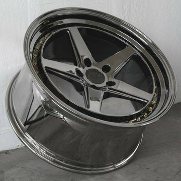 18" Vacuum Black Aodhan DS05 Wheels 18x8.5 +35 / 18x9.5 +30 5x114.3 Rims Set 4