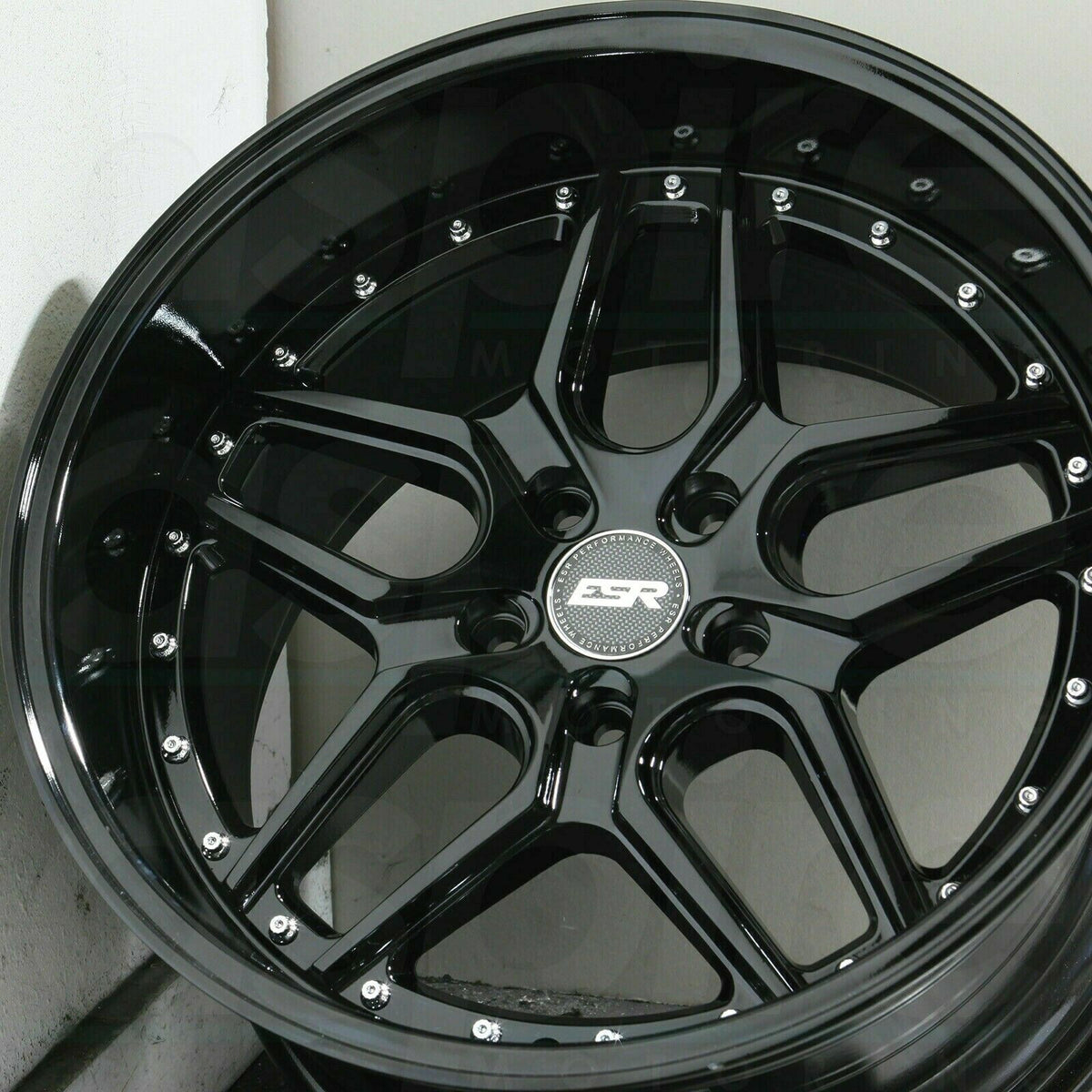 ESR CS15 Wheels 18x9.5 +22 5x114.3 Gloss Black Deep Dish 18 Inch Rims ...