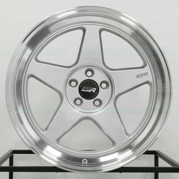 19" ESR CR5 Hyper Silver Machined Lip Wheels 19x9.0 +20 5x114.3 Rims Set 4