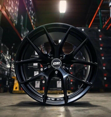 18x9 ESR RF02 RF2 5x100 +30 Matte Black Concave Wheels 18 Inch Rims Set 4