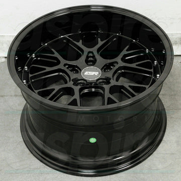 19 Inch ESR CS11 Gloss Black Wheels 19x9.5 +22 5x120 Rims Set 4