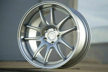 AODHAN DS02 18x9.5 5x114.3 +15 Silver Machined Face 18 Inch Wheels Set 4