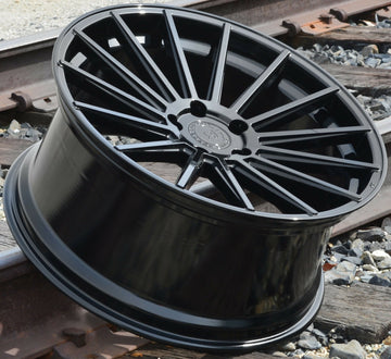 22x9/22x10.5 RF15 Wheels For Porsche Cayenne Panamera Gloss Black 22" Rims Set 4