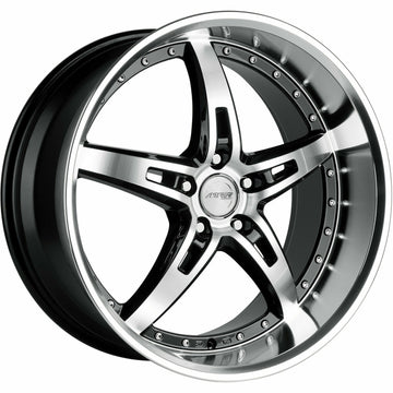ONE 19x9.5 Machined Black Wheel MRR GT5 5x120 +45 SINGLE SPARE