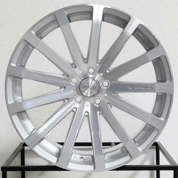19X8.5 MRR HR9 Wheels 5X114.3 +20 Silver Machined 19" Rims Set 4