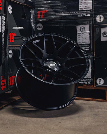 ESR RF1 Wheels 18x9.5 +35 5x120 Matte Black Rotary Forged 18 Inch (Rims Set 4)