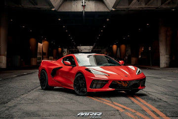 MRR FS01 Black 19x8.5 / 20x11 Concave Wheels Rims Set Fit Chevy Corvette C8