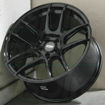 18x9.5 5x100 +35 ESR CS8 Wheels Gloss Black 18 Inch Rims Set of 4