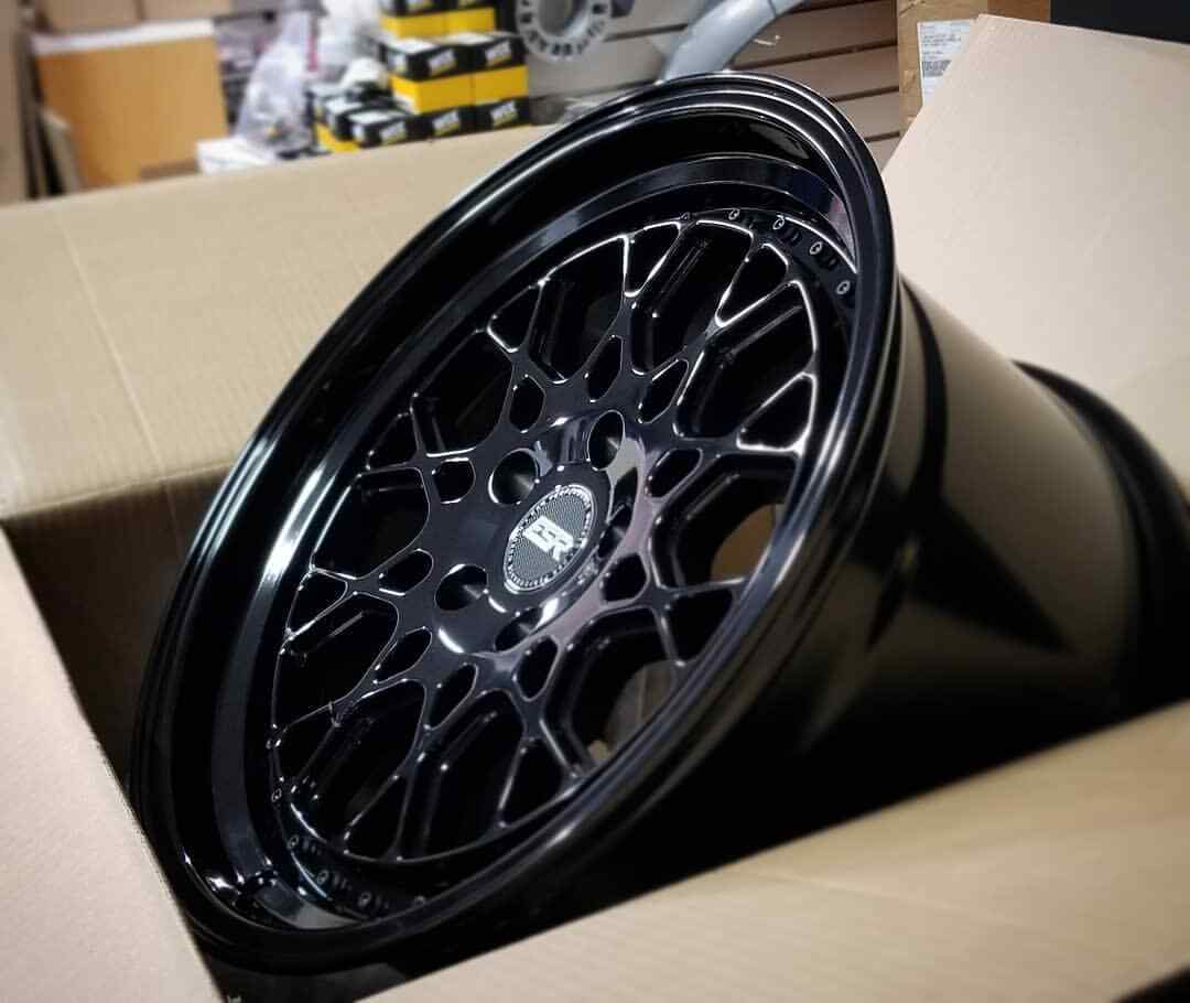 ESR CS11 Gloss Black Wheels 18x8.5 +30 / 18x9.5 +35 5x120 18 Inch Rims ...