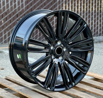 24x10 Wheels For Range Rover Velar 5x108 Glossy Black 24" VIP Rims Set 4