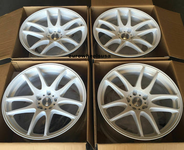 18" ESR SR08 Wheels 18x8.5 +30 5x120 White Rims For BMW 325 328 330 Z4 Rims