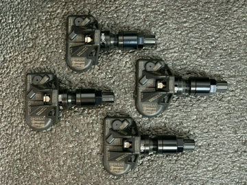 HUF TPMS Black Valve Stems Tire Sensors Set Porsche Panamera 2017-2018 433 mhz