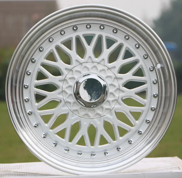 16" Wheels RS Style 16x7.5 4x114.3 / 4x100 +15 CB73.1 White Machined Rims Set 4