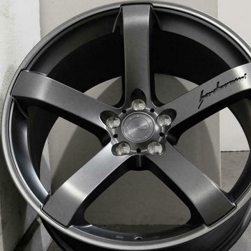 MRR VP5 Wheels 18x8.5 +25 / 18x9.5 +25 18" 5x112 Gun Metal Graphite Rims Set 4