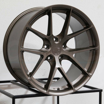 18" Aodhan AFF7 Matte Bronze Wheels 18x8.5 / 18x9.5 +35 5x114.3 Rims Set 4