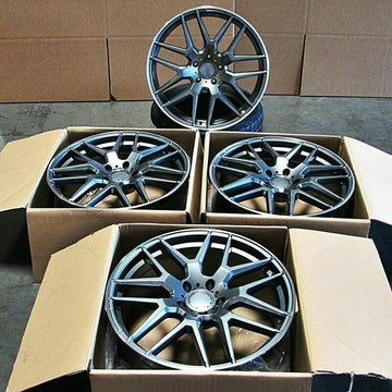 22" Wheels For Mercedes G500 G550 G600 G55 G63 Gunmetal 22X10 Rims Set 4