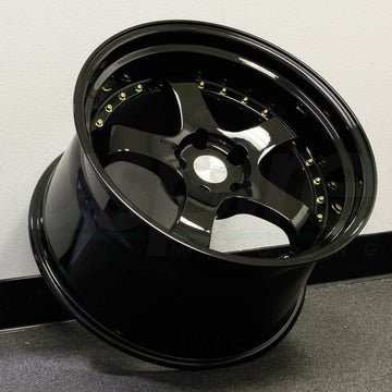 19 Inch AodHan Ah03 Wheels 19x9.5 +12  5x114.3 Black Rims 19" Set 4