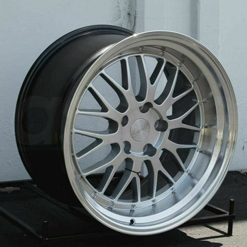 19 Inch ESR SR05 Silver Machined Wheels 19x9.5 / 19x10.5 +22 5x120 Rims Set 4