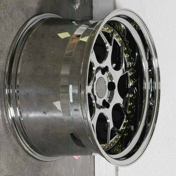 19x9.5/19x10.5 +22 Aodhan DS01 5x114.3 Black Chrome Wheels 19" Rims (Set of 4)