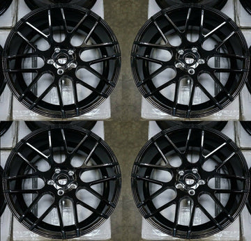 18x8 MRR GF7 Wheels Fits Lexus CT200h VW Jetta Golf GTI Toyota Black 18" 5x100