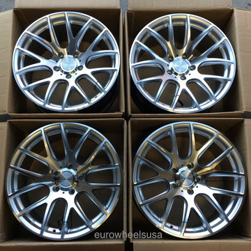 18x8.5 ESR SR12 Machined Wheels 18 Inch 5x120 Fit BMW 325 328 330 335 Z4 Rims