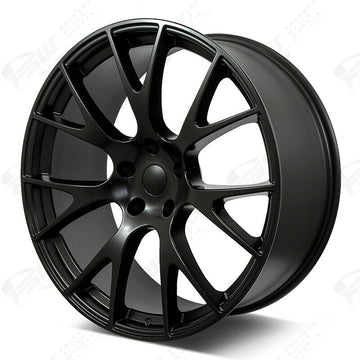 20x9 Hellcat Style Satin Black Wheels Fit Dodge Charger SRT8 Challenger Rims