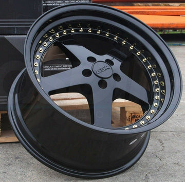 18" ESR SR04 Black Wheels For Honda Accord Civic Acura Lexus 18x8.5 5x114.3 +30