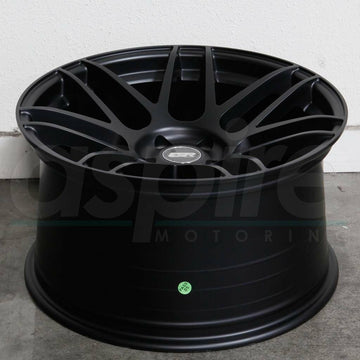 19x10.5 +22 5x114.3 Matte Black Rotary Forged Concave Wheels ESR RF1 Rims set 4