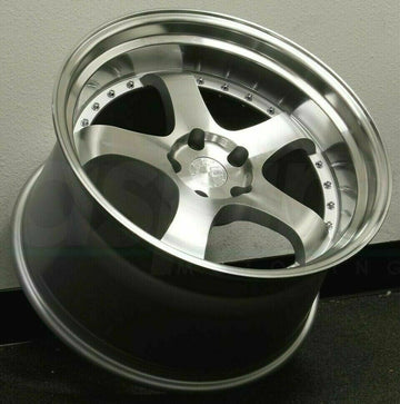 19 Inch AodHan Ah03 Wheels 19x9.5 +22 5x114.3 Silver Machined Rims 19" Set 4