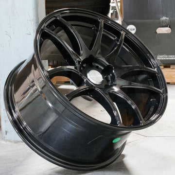 19 ESR SR08 Black Wheels 19x8.5 +30 5x114.3 Rims Set Fits Accord Lexus Maxima