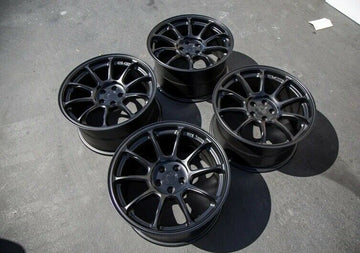 AODHAN AH06 18x9 +30 5x114.3 Matte Black Wheels 18 inch Rims Set 4