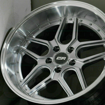 ESR CS15 Wheels 18x9.5 / 18x10.5 +22 5x114.3 Silver Machined 18 Inch Rims Set 4