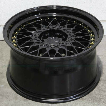 AODHAN AH05 16x8 4x100/4x114.3 +15 Black Wheels 16" Rims Set 4