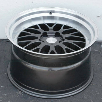 ESR SR05 Wheels Gun Metal 18x9.5 / 18x10.5 +22 5x120 Deep Dish Rims Set 4