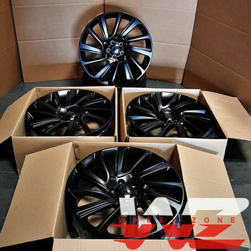 22" SVR Style Wheels Satin Black Wheels Fit Range Rover Land Rover HSE Sport LR3