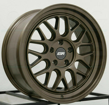 18x8.5 +30 / 18x9.5 5x100 +35 ESR CR1 Wheels 18" Matte Bronze Rims Set 4