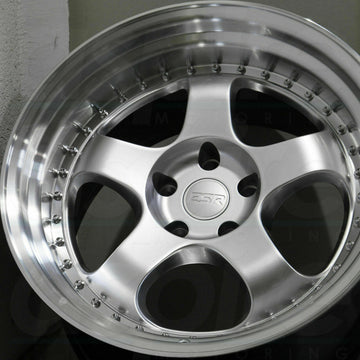 19x10.5 Hyper Silver Wheels ESR SR06 SR6 19 Inch 5x114.3 22 (Set of 4)