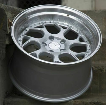 Aodhan DS01 Wheels 18x10.5 5x114.3 +15 Rims 18 Inch Silver Machined Lip Set 4