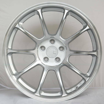 AODHAN AH06 18x9 +30 5x100 Machined Silver White Wheels 18" Rims (Set 4)