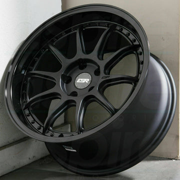 18" ESR CS12 Wheels 18x9.5 5x100 +35 Black Wheels Set of four